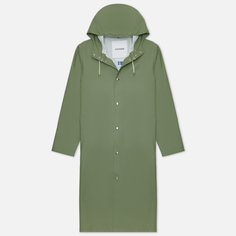 Мужская куртка дождевик Stutterheim Stockholm Long Print, цвет зелёный, размер L