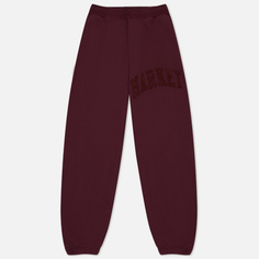 Мужские брюки MARKET Vintage Washed, цвет бордовый, размер M