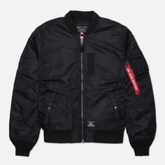 Мужская куртка бомбер Alpha Industries MA-1 Mod Flight, цвет чёрный, размер M