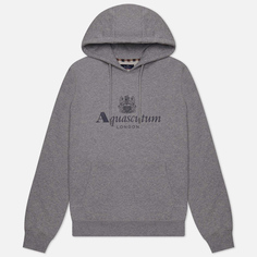 Мужская толстовка Aquascutum Active Big Logo Hoodie Fleece, цвет серый, размер S