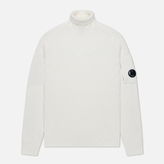 Мужской свитер C.P. Company Full Rib Roll Neck, цвет белый, размер 52