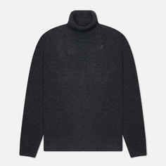Мужской свитер K-Way Henry Lambswool, цвет серый, размер XXL