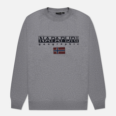 Мужская толстовка Napapijri Ayas Crew Neck, цвет серый, размер XXL