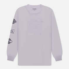 Мужской лонгслив Lacoste Relaxed Fit Printed Crew Neck, цвет белый, размер L