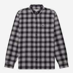 Мужская рубашка Lacoste Cotton/Wool Blend Checked Flannel, цвет серый, размер 41