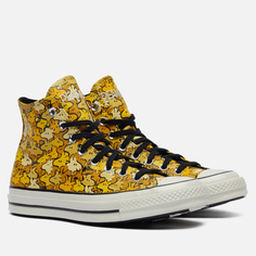 Кеды Converse x Peanuts Chuck 70 High, цвет жёлтый, размер 44.5 EU