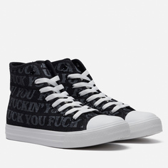 Кеды RIPNDIP Fuckin Fuck High Top, цвет чёрный, размер 40.5 EU