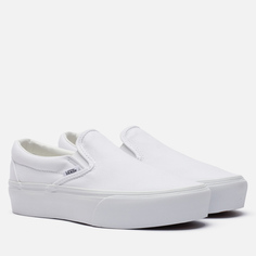 Женские кеды Vans Slip-On Platform, цвет белый, размер 36 EU