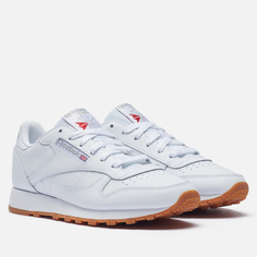 Женские кроссовки Reebok Classic Leather, цвет белый, размер 37 EU