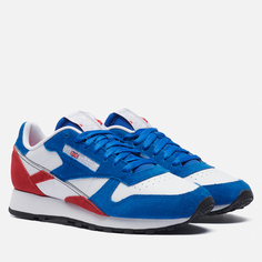 Кроссовки Reebok Classic Leather Make It Yours, цвет синий, размер 44.5 EU