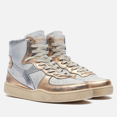 Мужские кроссовки Diadora Heritage Mi Basket Metallic Pigskin Used, цвет серый, размер 42 EU