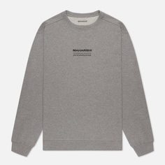Мужская толстовка maharishi Organic Crew Military Type Embroidery, цвет серый, размер S