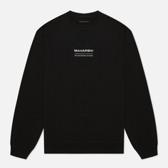 Мужская толстовка maharishi Organic Crew Military Type Embroidery, цвет чёрный, размер XXL