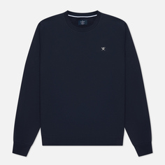 Мужская толстовка Hackett Embroidery London Logo Crew Neck, цвет синий, размер XXL