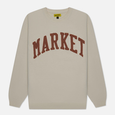 Мужская толстовка MARKET Vintage Wash Crew Neck, цвет бежевый, размер M