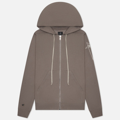 Мужская толстовка Rick Owens x Champion Jasons Hoodie Felpa, цвет серый, размер M