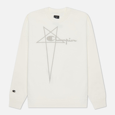 Мужская толстовка Rick Owens x Champion Pullover Felpa, цвет белый, размер XL