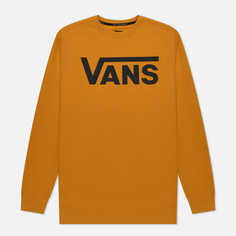 Мужская толстовка Vans Classic Crew II, цвет жёлтый, размер S