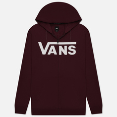 Мужская толстовка Vans Classic Zip Hoodie II, цвет бордовый, размер M