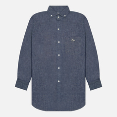 Мужская рубашка Evisu Barcelona Wide Spread Button-Down, цвет синий, размер XXL
