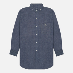Мужская рубашка Evisu Barcelona Wide Spread Button-Down, цвет синий, размер XXL