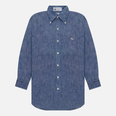 Мужская рубашка Evisu Nashville 3 Button-Down Chambray, цвет синий, размер S