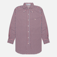 Мужская рубашка Evisu Nashville 3 Button-Down Check, цвет красный, размер S