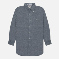 Мужская рубашка Evisu Nashville 3 Linen, цвет серый, размер S
