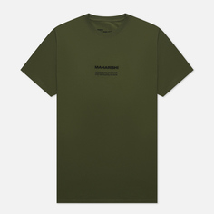 Мужская футболка maharishi Miltype Crew Neck, цвет оливковый, размер XXL