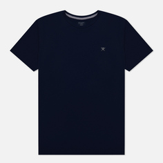 Мужская футболка Hackett Logo Classic Fit, цвет синий, размер S