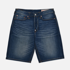 Мужские шорты Evisu Heritage Graffiti Daruma Daicock Printed Denim, цвет синий, размер 30