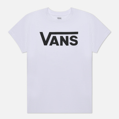 Женская футболка Vans Flying V Crew, цвет белый, размер XS