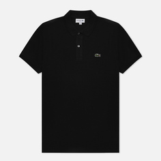 Мужское поло Lacoste Original L.12.12 Slim Fit, цвет чёрный, размер S