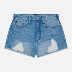 Женские шорты Evisu Kamon & Godhead All Over Printed Denim, цвет синий, размер 25