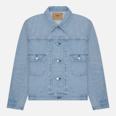 Мужская джинсовая куртка Edwin Denim Nihon Menpu Pure Indigo Rainbow Selvage 13.5 Oz, цвет голубой, размер S