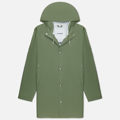 Мужская куртка дождевик Stutterheim Stockholm, цвет зелёный, размер S