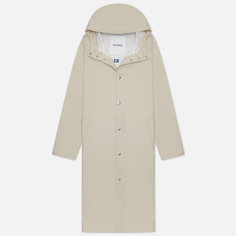 Мужская куртка дождевик Stutterheim Stockholm Long Print, цвет бежевый, размер L