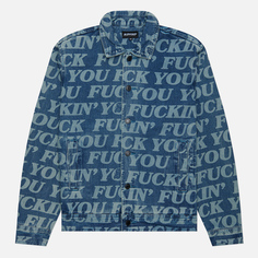 Мужская джинсовая куртка RIPNDIP Fuckin Fuck Denim, цвет синий, размер M