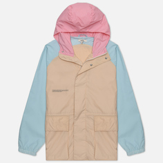 Мужская куртка ветровка PANGAIA Recycled Nylon Color Block, цвет бежевый, размер L