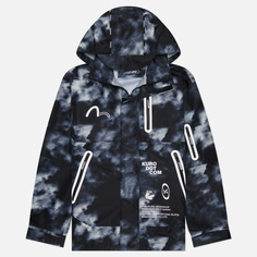 Мужская куртка ветровка Evisu Evisukuro Digital All Over Print Hooded Windbreaker, цвет чёрный, размер L
