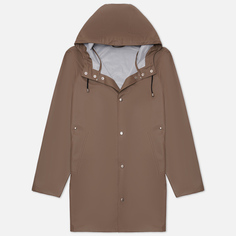 Мужская куртка дождевик Stutterheim Stockholm Lightweight, цвет коричневый, размер L