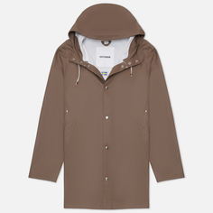 Мужская куртка дождевик Stutterheim Stockholm, цвет коричневый, размер XS