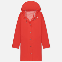 Женская куртка дождевик Stutterheim Mosebacke Lightweight, цвет красный, размер XS