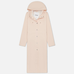 Женская куртка дождевик Stutterheim Mosebacke Long Print, цвет розовый, размер L