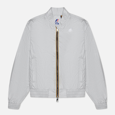 Женская куртка бомбер K-Way Amaurette Iridescent Metal Nylon, цвет серый, размер M