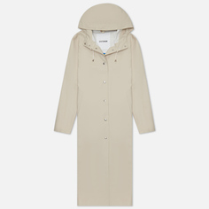 Женская куртка дождевик Stutterheim Mosebacke Long Print, цвет бежевый, размер M