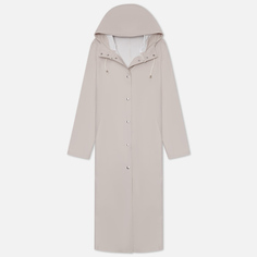Женская куртка дождевик Stutterheim Mosebacke Long, цвет бежевый, размер XXS