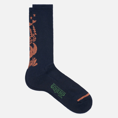 Носки Anonymous Ism Gohemp Pattern Pile Crew, цвет синий, размер 41-44 EU