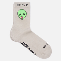 Носки RIPNDIP We Out Here Mid, цвет серый, размер 40-46 EU