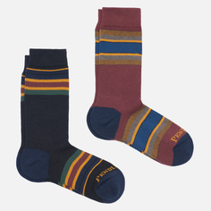 Комплект носков Pendleton Yakima Camp Stripe 2-Pack, цвет комбинированный, размер 38-42 EU